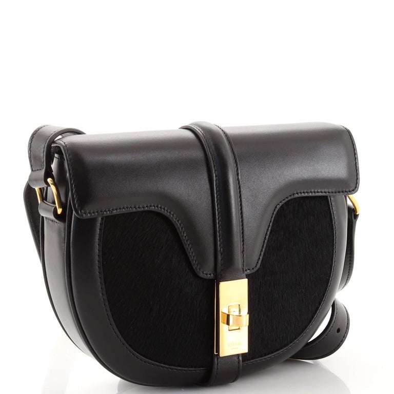 Celine Besace 16 Bag Calfskin and Pony Hair Small For Sale at 1stDibs