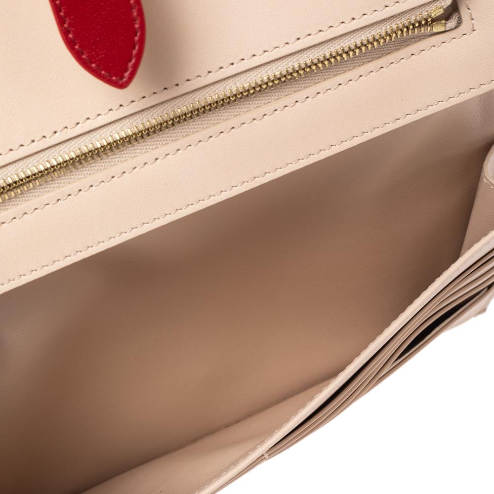 Celine Bicolor Leather Large Strap Wallet 2