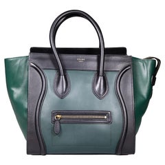 Céline Bicolor Leather Mini Luggage Tote