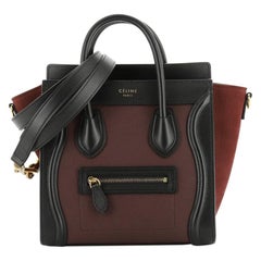 Celine Bicolor Luggage Bag Grainy Leather Nano