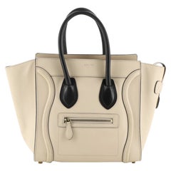 Celine Bicolor Luggage Bag Leather Micro