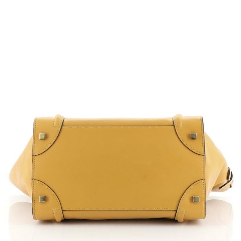Celine Bicolor Luggage Bag Leather Mini For Sale at 1stDibs
