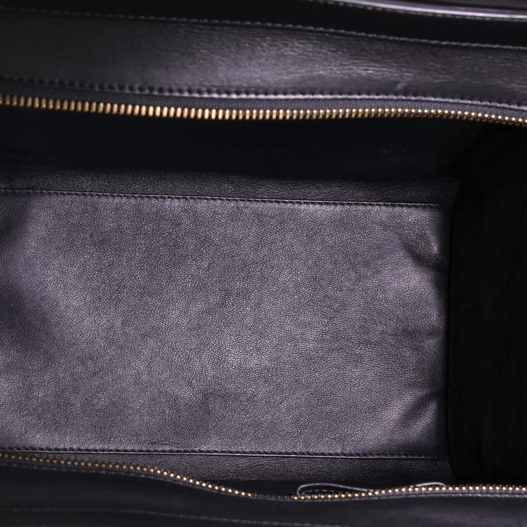 Celine Bicolor Luggage Bag Leather Mini at 1stDibs