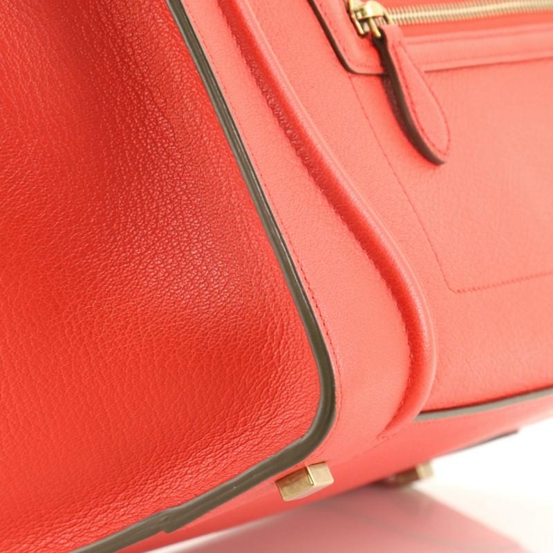 Celine Bicolor Luggage Bag Leather Mini 3
