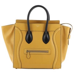 Celine Bicolor Luggage Bag Leather Mini