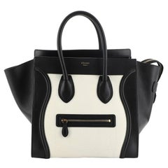Celine Bicolor Luggage Bag Leather Mini 