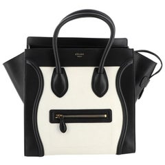 Celine Bicolor Luggage Bag Leather Mini