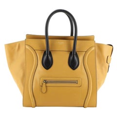 Celine Bicolor Luggage Bag Leather Mini