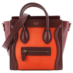 Bicolor-Gepäcktasche Nubuck Nano von Celine