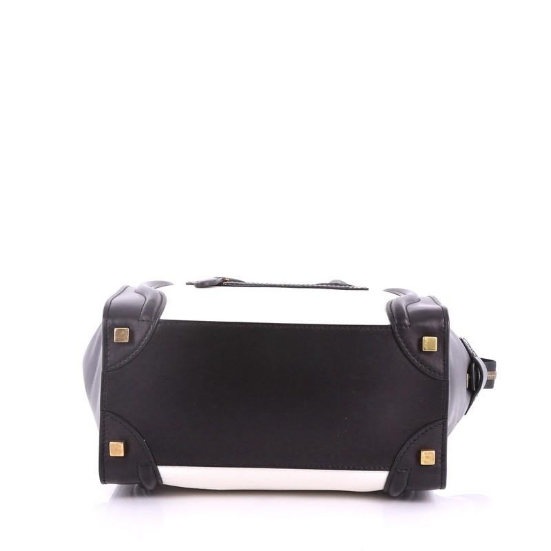Women's or Men's Celine Bicolor Luggage Handbag Leather Micro