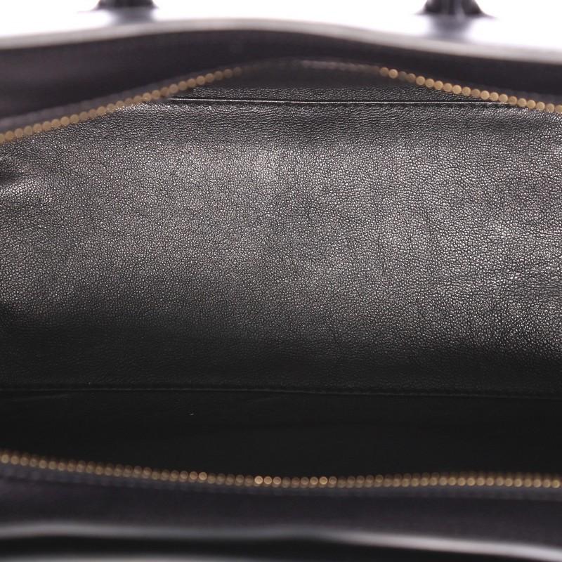 Celine Bicolor Luggage Handbag Leather Micro 1