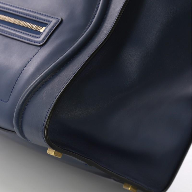 Celine Bicolor Luggage Handbag Leather Mini 2