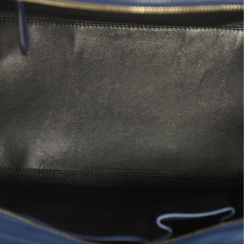 Celine Bicolor Luggage Handbag Leather Mini 3