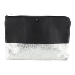 Celine Bicolor Solo Clutch Leathe