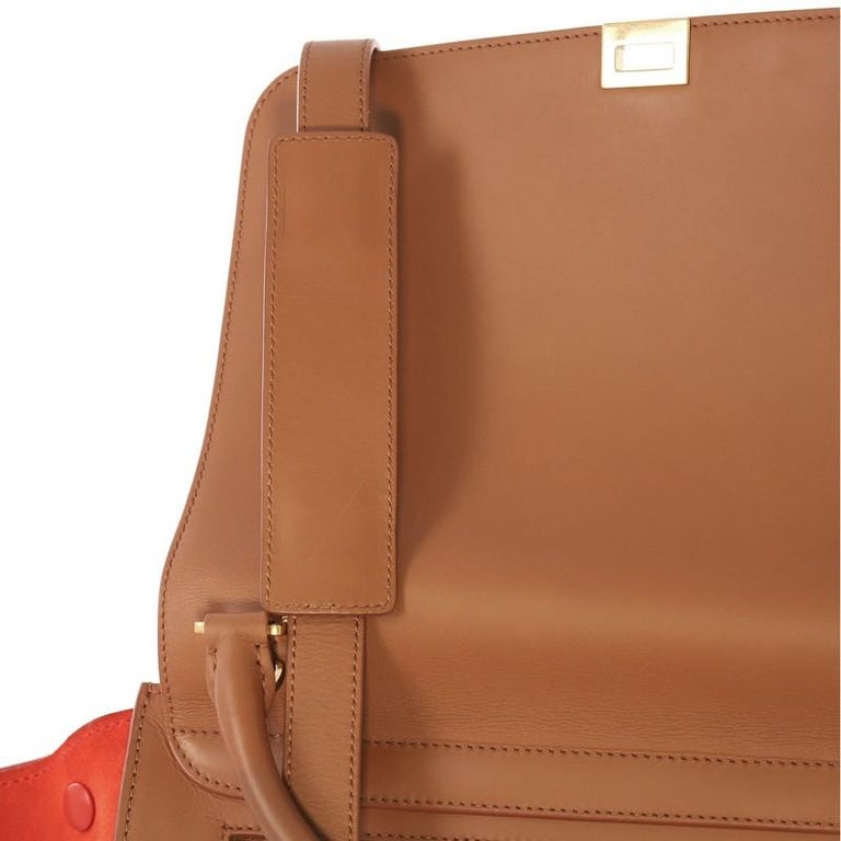 Celine Bicolor Trapeze Handbag Leather Medium For Sale at 1stdibs