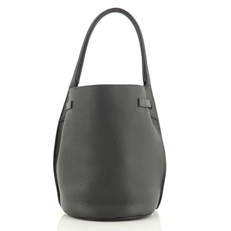 Black Celine Big Bag Bucket Leather