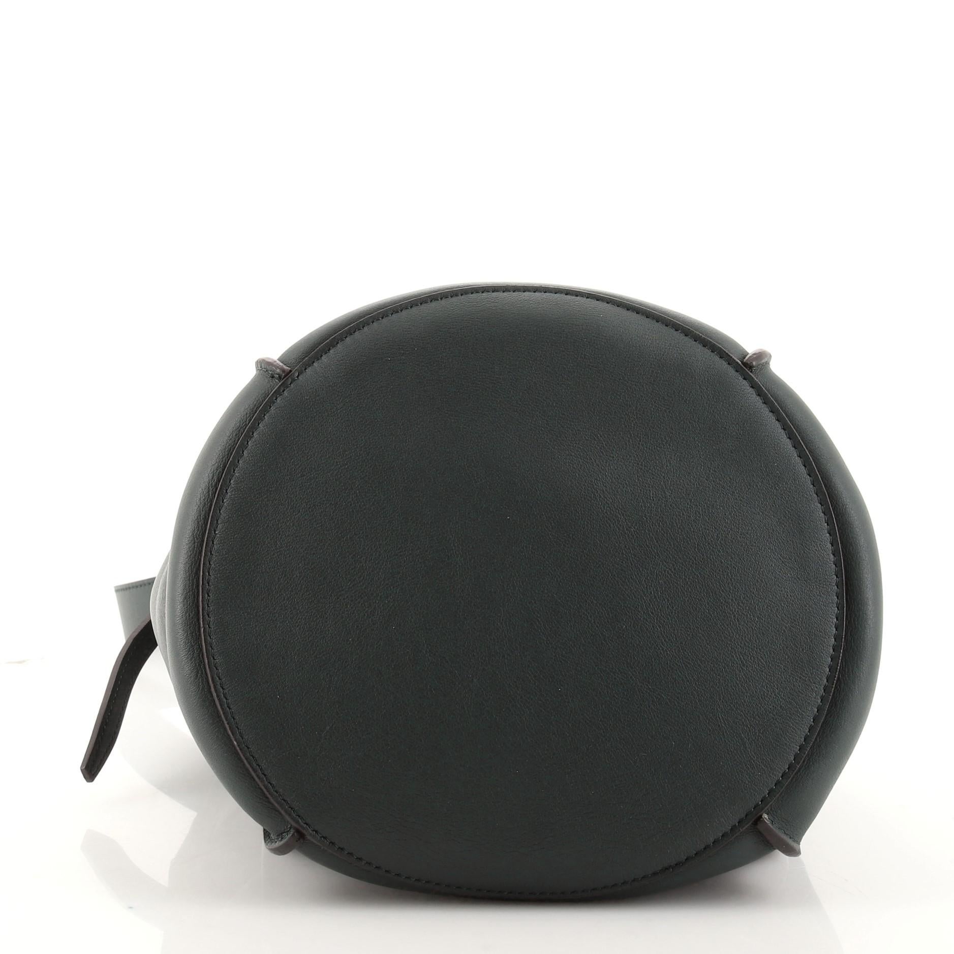 Black Celine Big Bag Bucket Leather