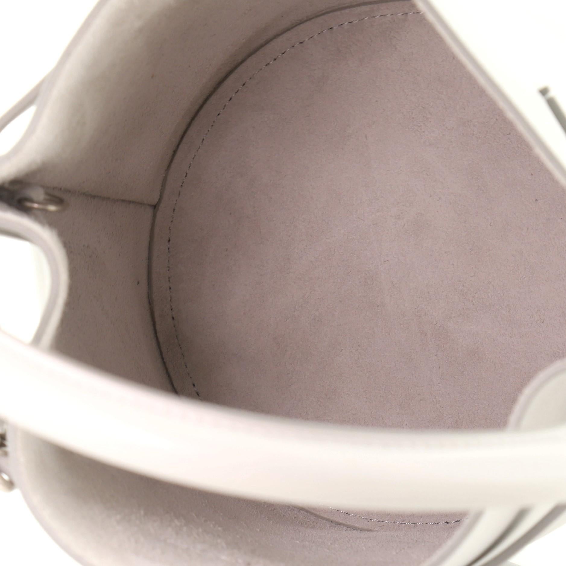 Gray Celine Big Bag Bucket Leather Nano