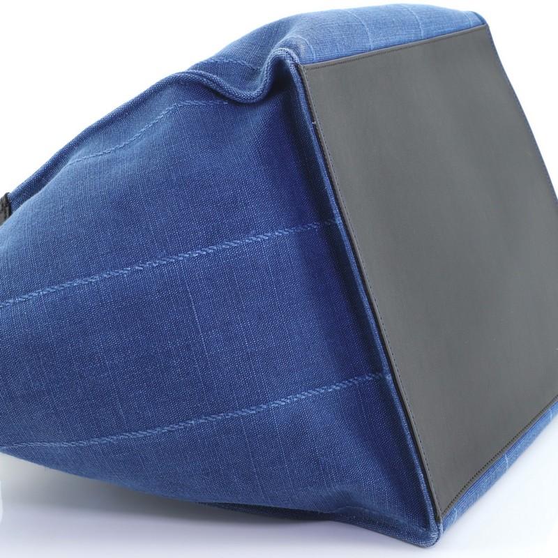 Blue Celine Big Bag Canvas Medium