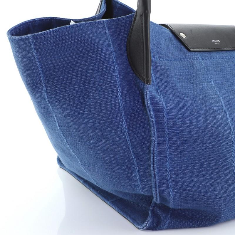 Celine Big Bag Canvas Medium In Good Condition In NY, NY