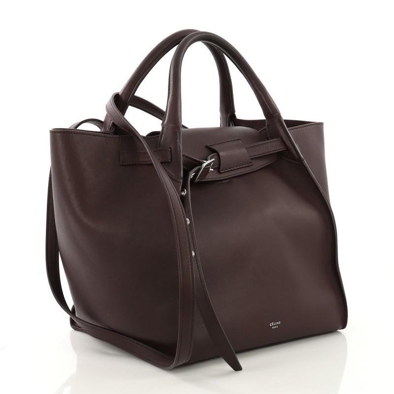 Celine Große Tasche Genarbtes Kalbsleder Klein (Schwarz)