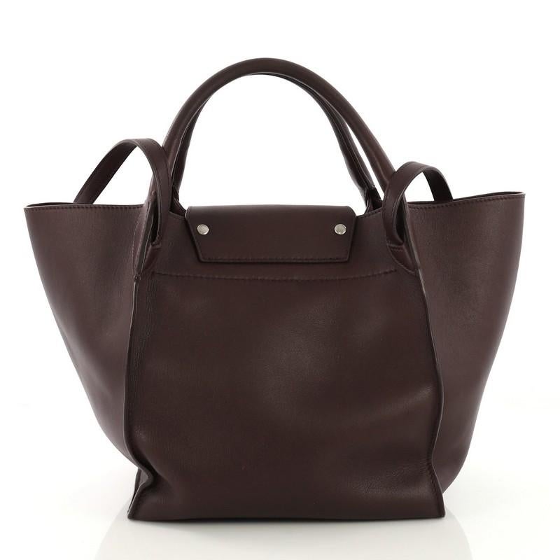 Celine Große Tasche Genarbtes Kalbsleder Klein im Zustand „Gut“ in NY, NY