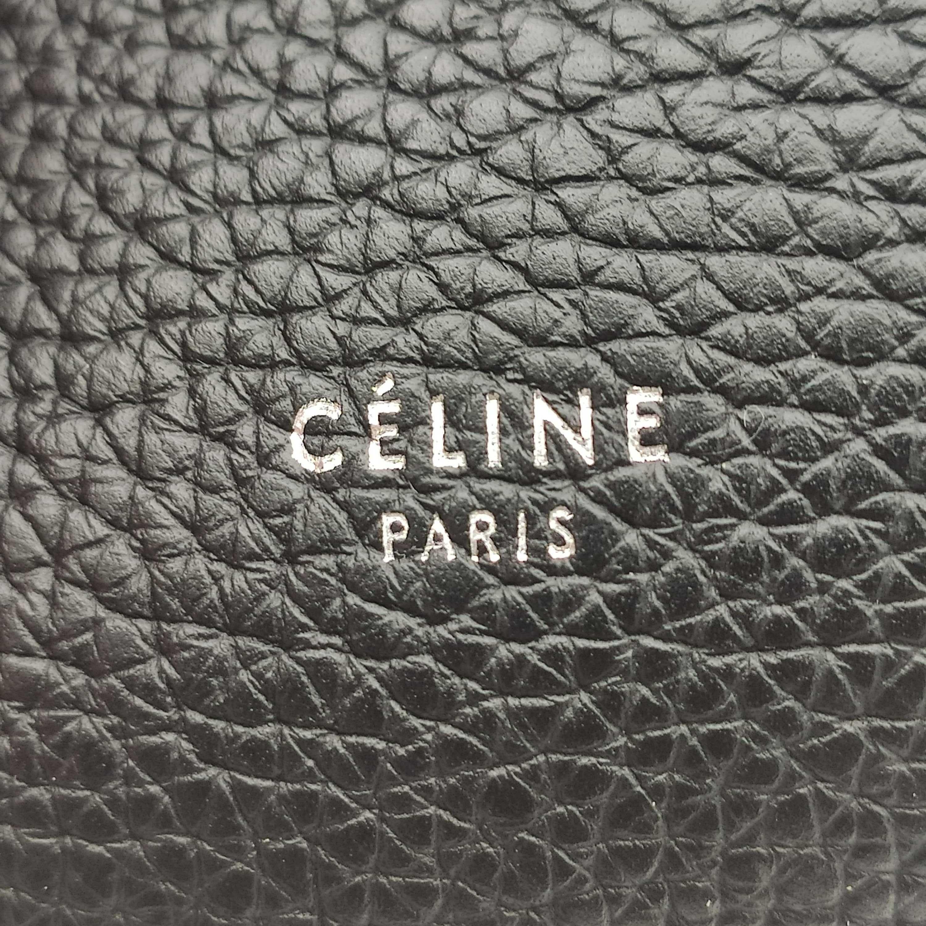 CÉLINE Big bag Shoulder bag in Black Leather 1