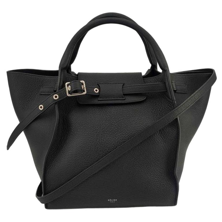 CÉLINE Big bag Shoulder bag in Black Leather