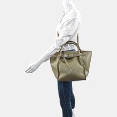 Celine Big Bag Small Green Leder Gürtelverschluss mit Riemen