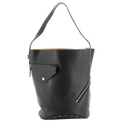 Celine Biker Bucket Shoulder Bag Calfskin Small