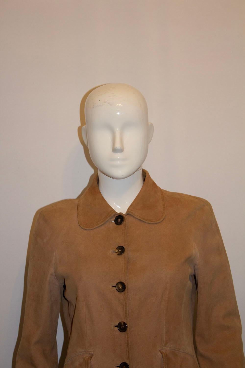 Women's or Men's Celine Biscuit Colour Suede Jacket