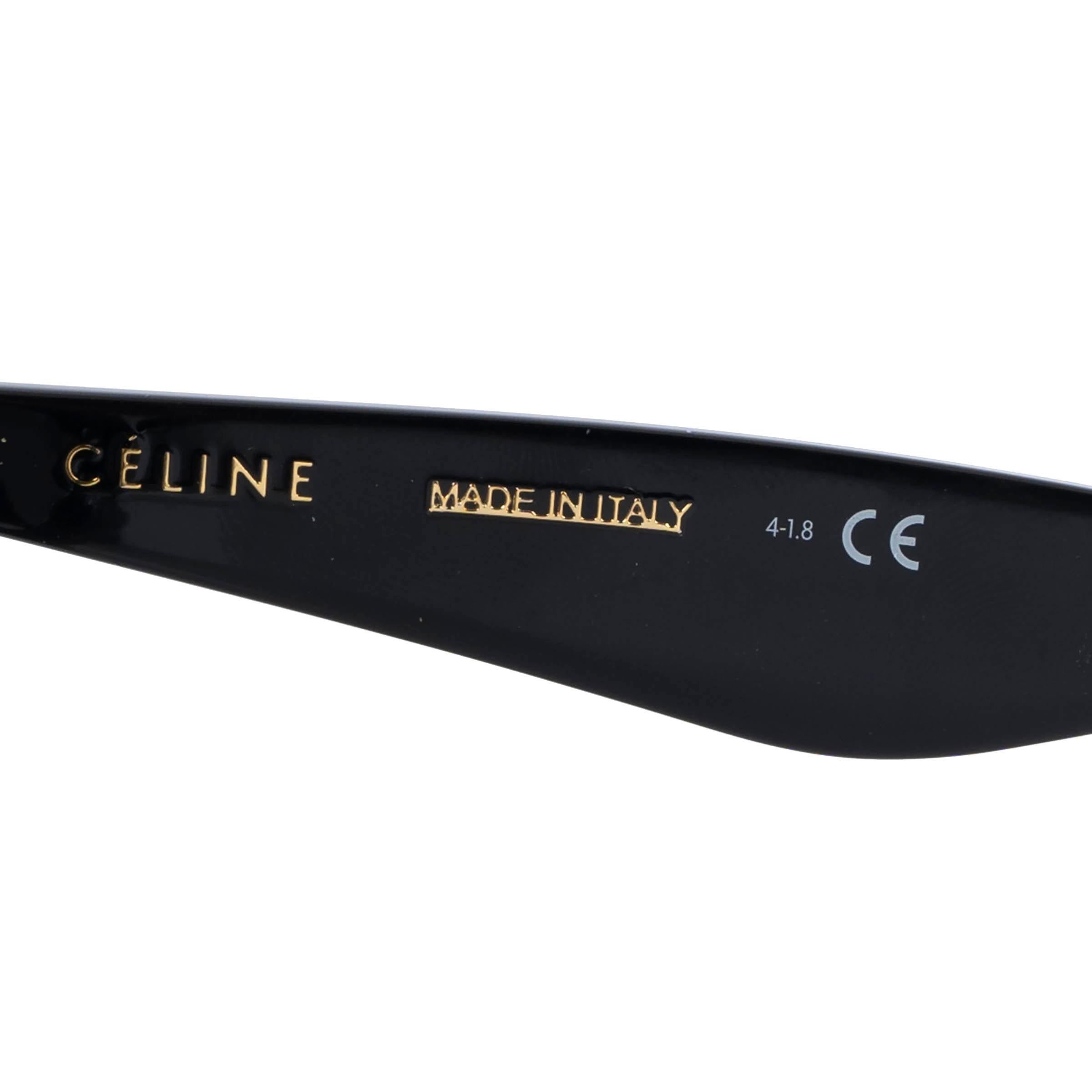 Women's CELINE black acetate CAT-EYE Sunglasses CL40019I