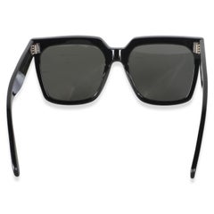 Gafas de sol Celine de acetato negro con cristales cuadrados extragrandes