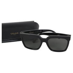Gafas de sol Celine de acetato negro con cristales cuadrados extragrandes