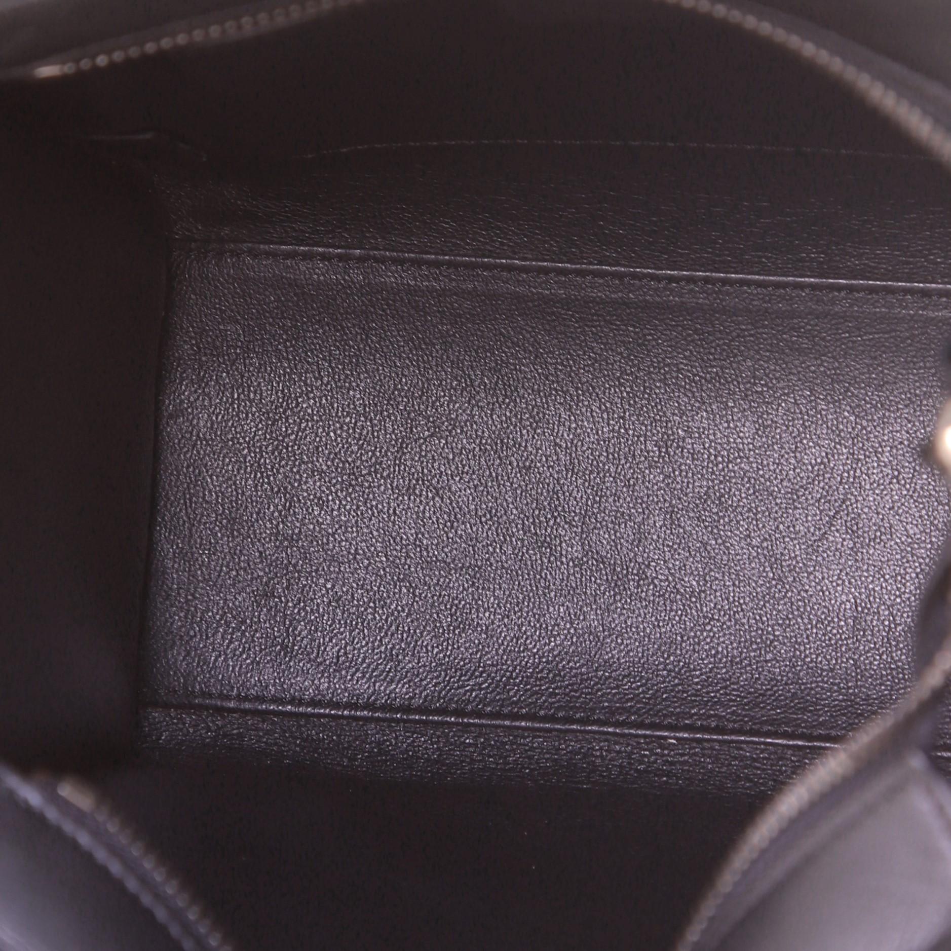 Women's Celine Black Blue Tricolor Leather Nano Luggage Bag For Sale