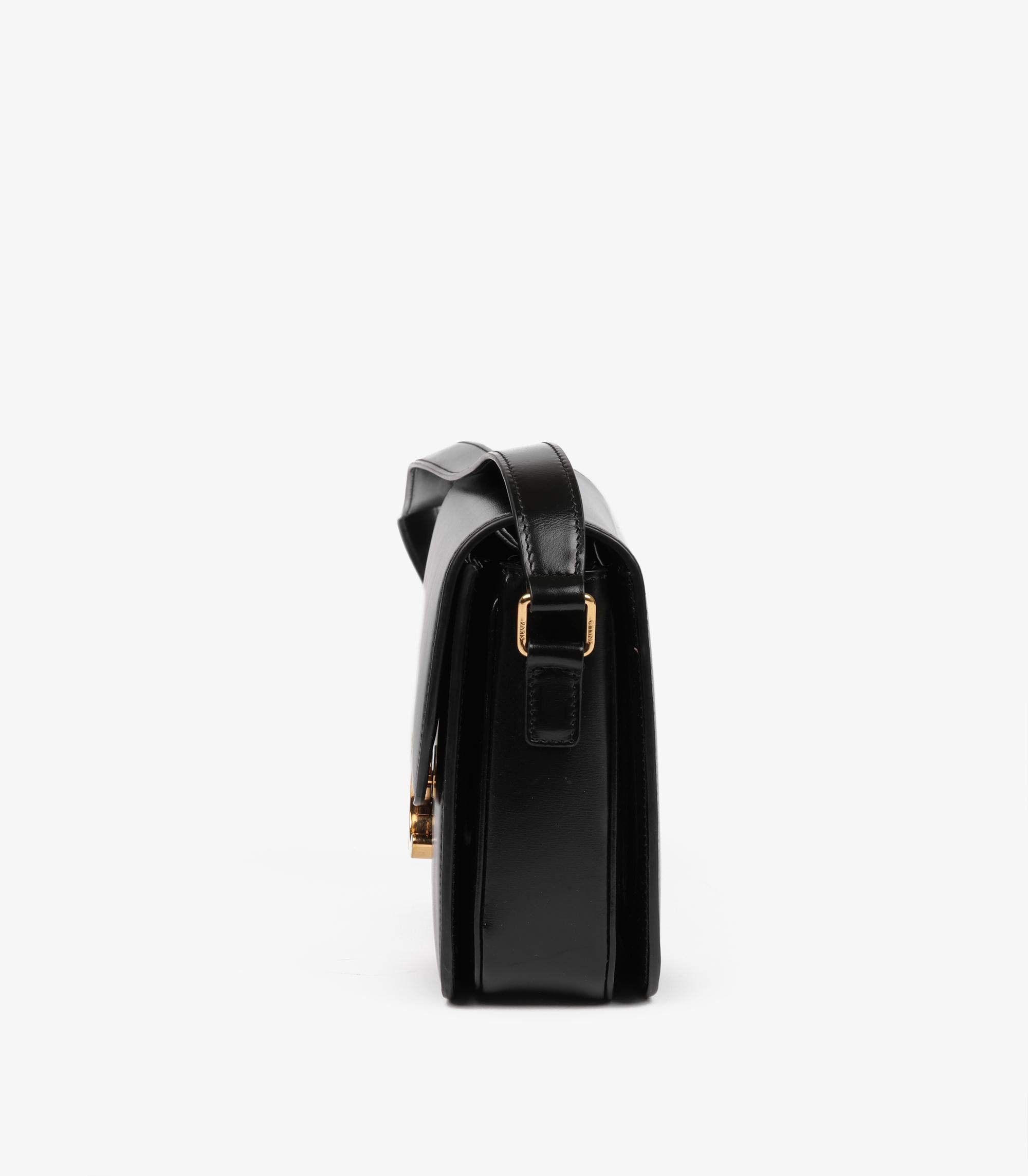 Celine Schwarze Box Kalbsleder Classique Triomphe im Angebot 2