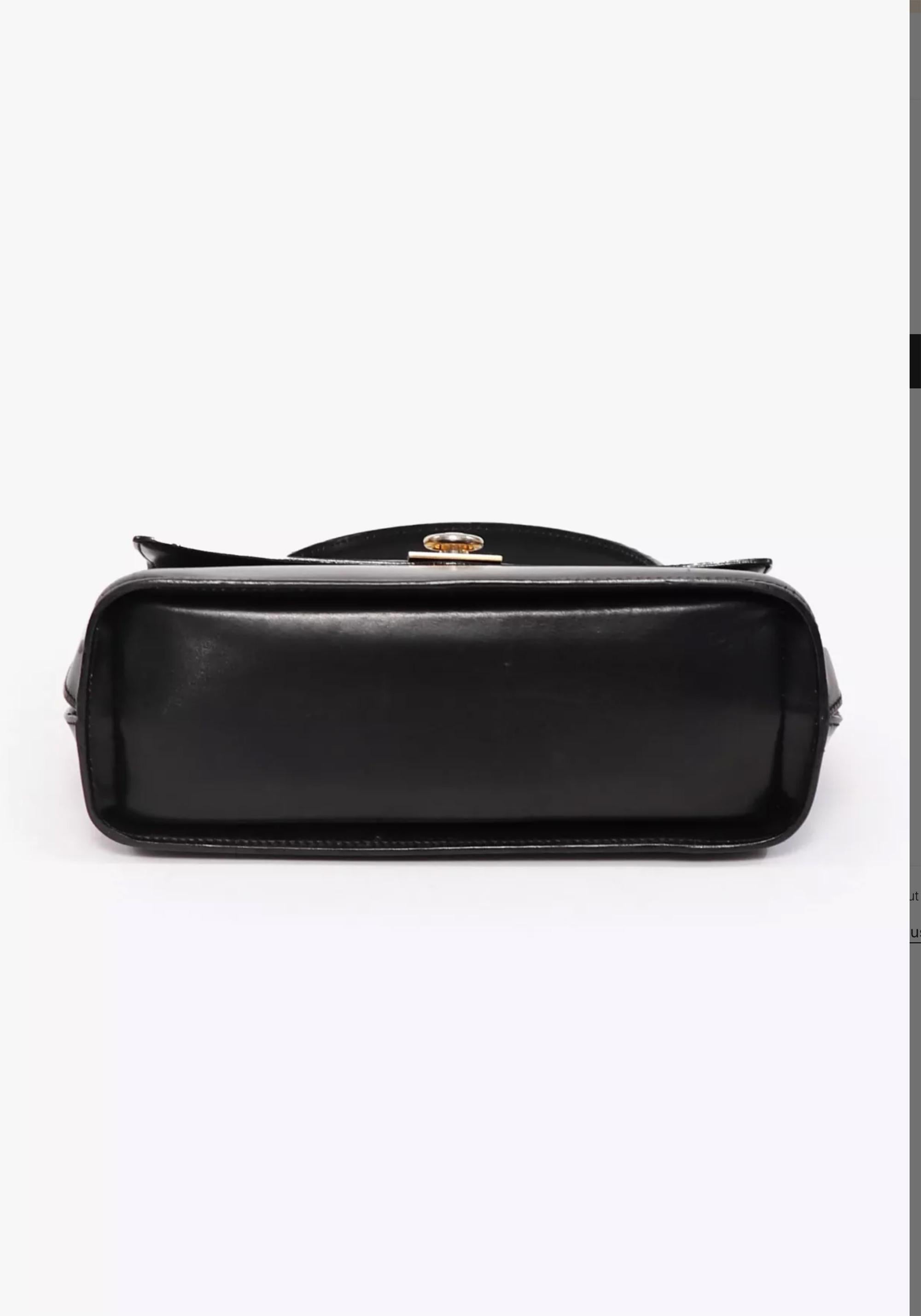 Borsa a manico superiore in pelle di vitello Celine Black Box In condizioni buone in vendita a Paris, FR