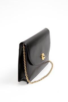 Celine Black Box Leather Shoulder Bag