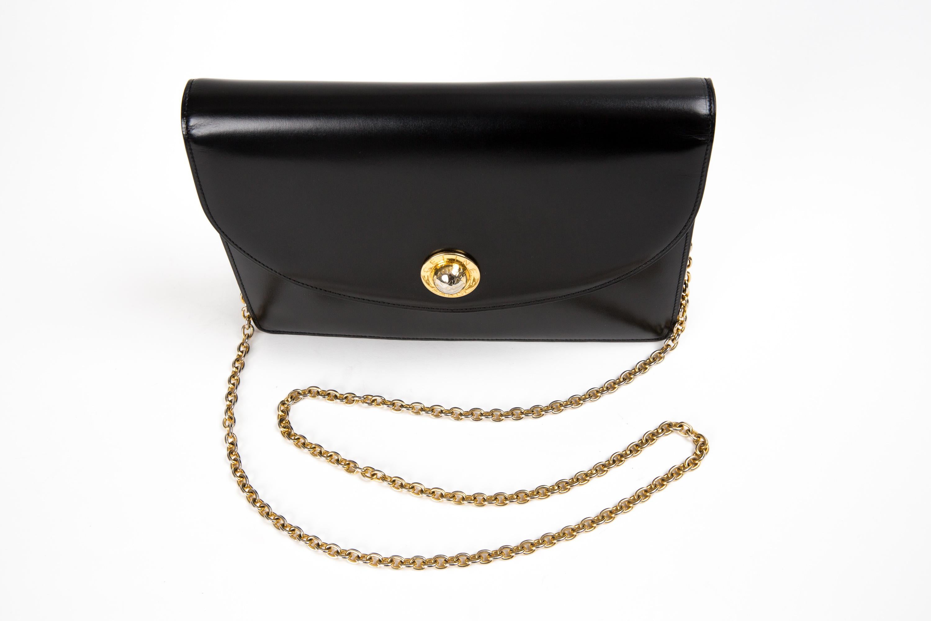 Celine Black Box Leather Shoulder Bag 3