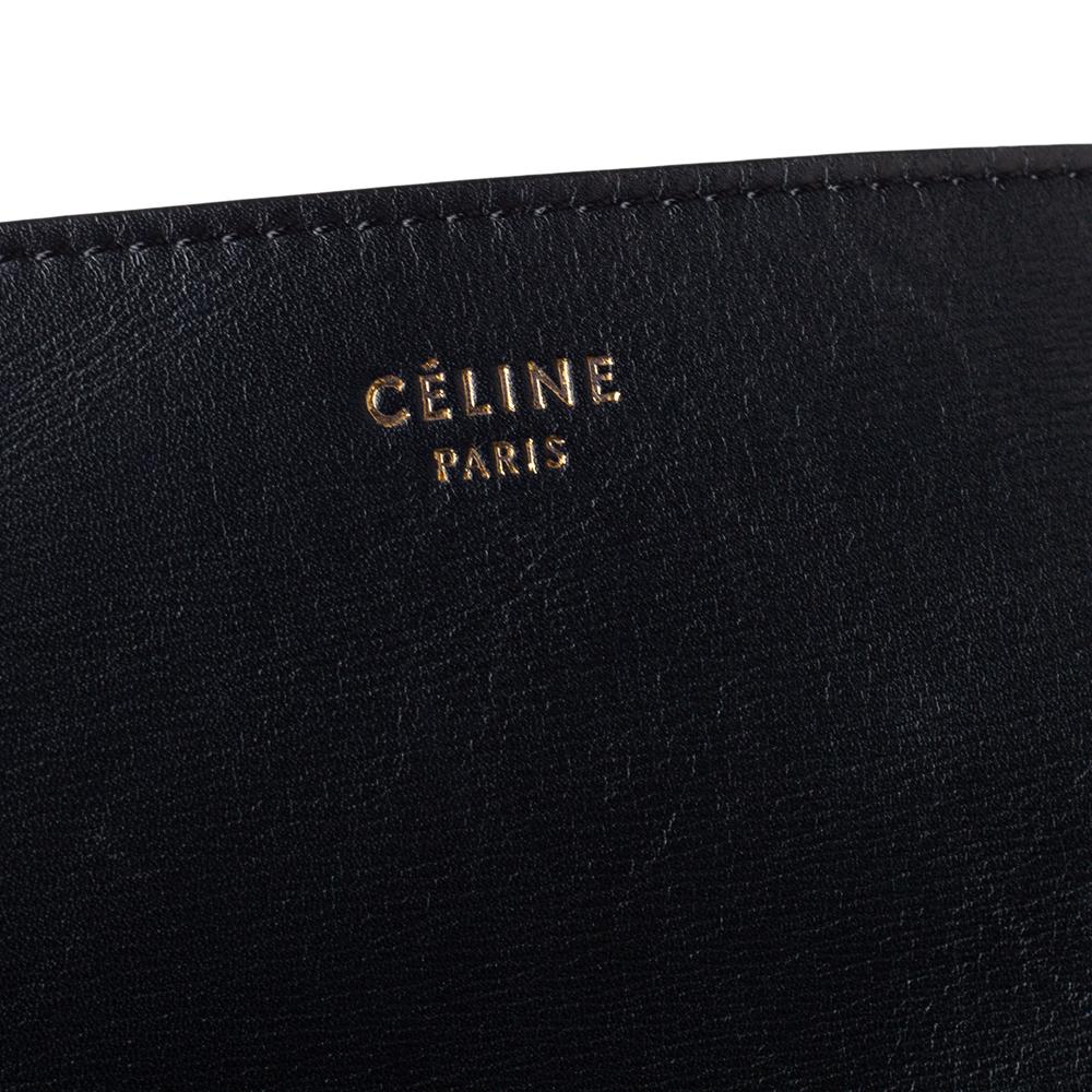 Celine Black Calfskin Leather Blade Flap Bag 1