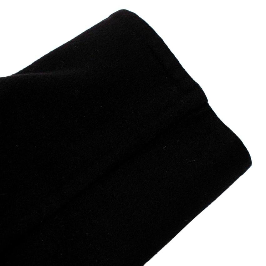 Celine Black Cashmere Blend Cocoon Coat For Sale 3