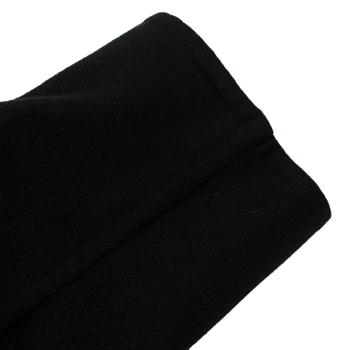 Women's Celine Black Cashmere Blend Cocoon Coat