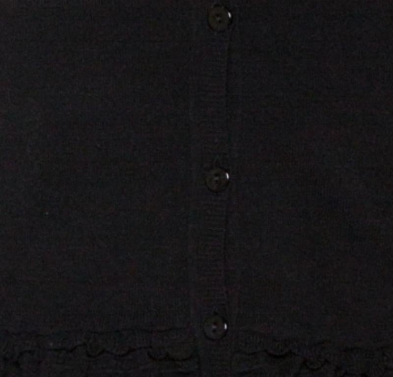Celine Black Cashmere Knit Long Sleeve Top M im Zustand „Gut“ im Angebot in Dubai, Al Qouz 2