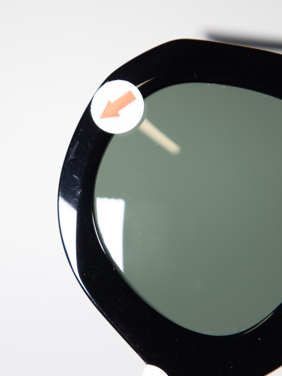 Céline Black Cat Eye Green Tinted Sunglasses 3