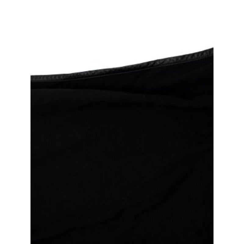 Celine black cotton cape-back T-shirt For Sale 1