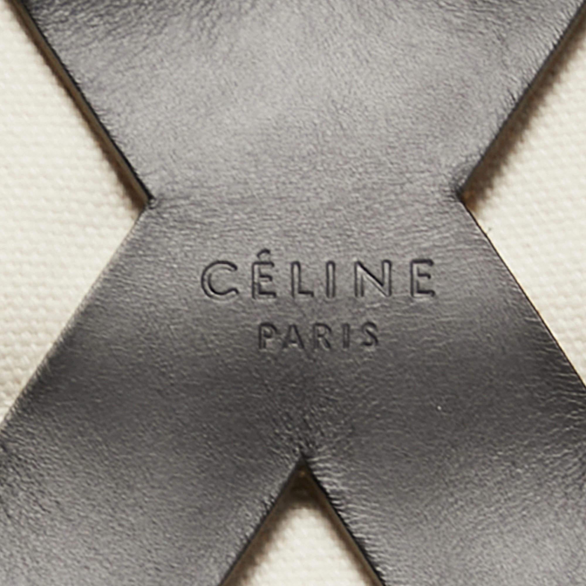 Celine Black Cutout Leather Medium Phantom Luggage Tote 4