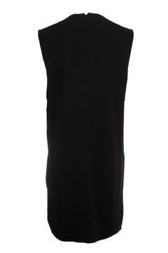 Celine, black draped dress