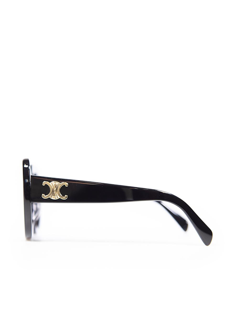 Women's Céline Black Frame Brown Lenses Triomphe Sunglasses