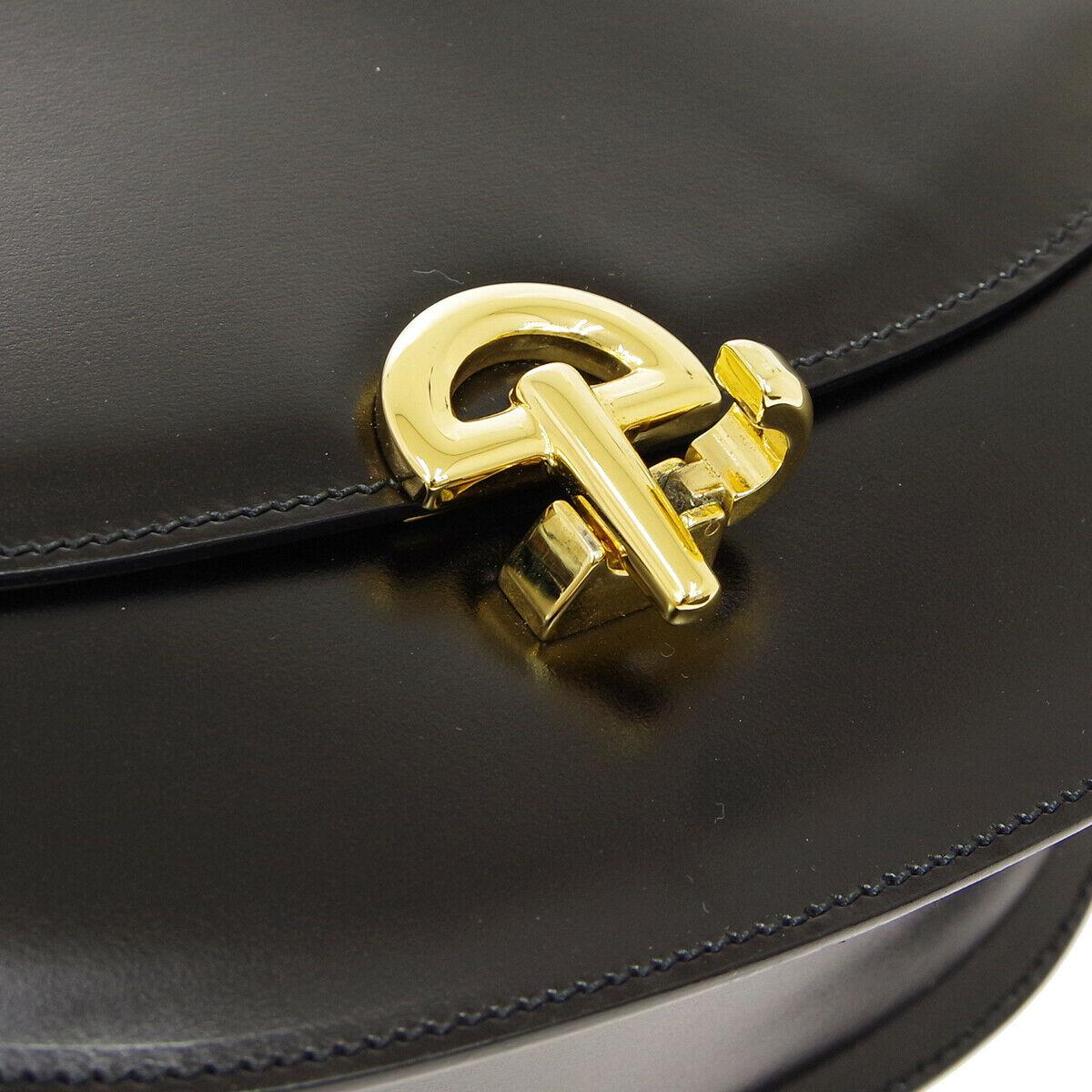 Celine Black Gold 2 in 1 Kelly Style Top Handle Satchel Flap Shoulder Bag in Box

Leather 
Gold tone hardware
Leather lining
Date code present
Made in Italy
Handle drop 4.25