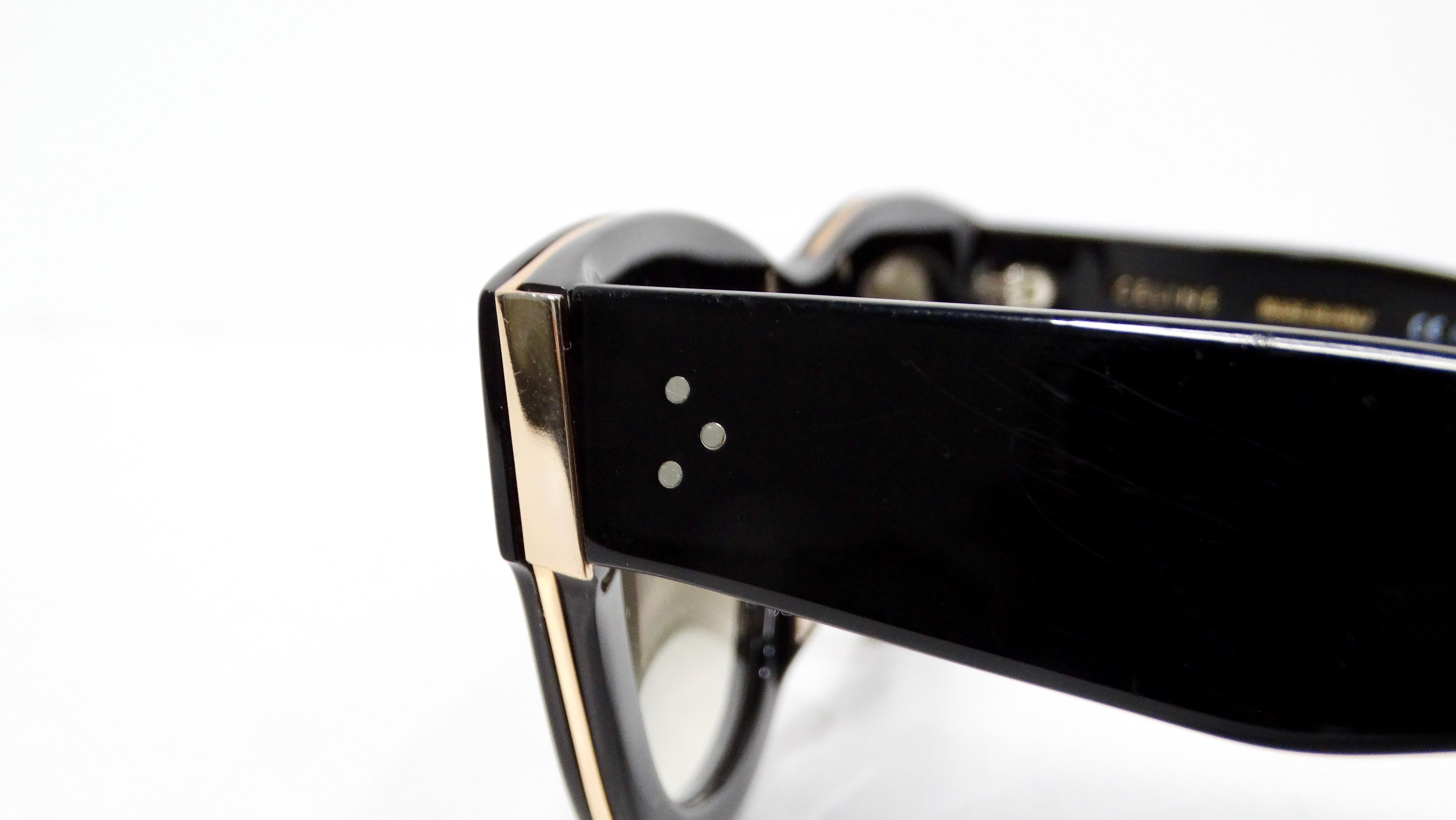 Women's or Men's Celine Black & Gold-Tone Wayfarer CL40195 Gradient Tinted Lens Sunglasses